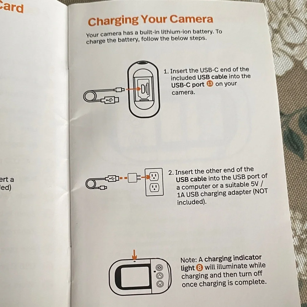 Polaroid Orange and White Underwater Camera